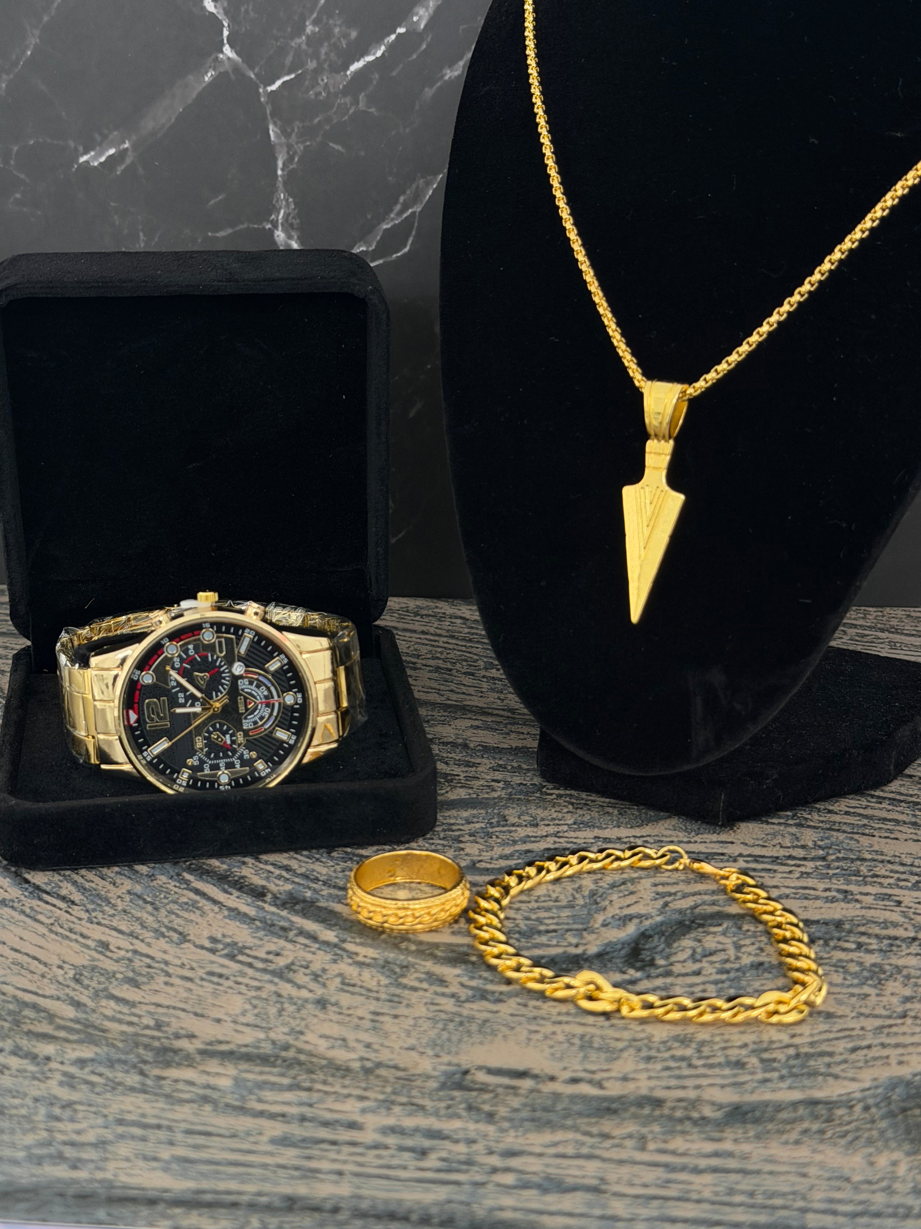 Men's gold set