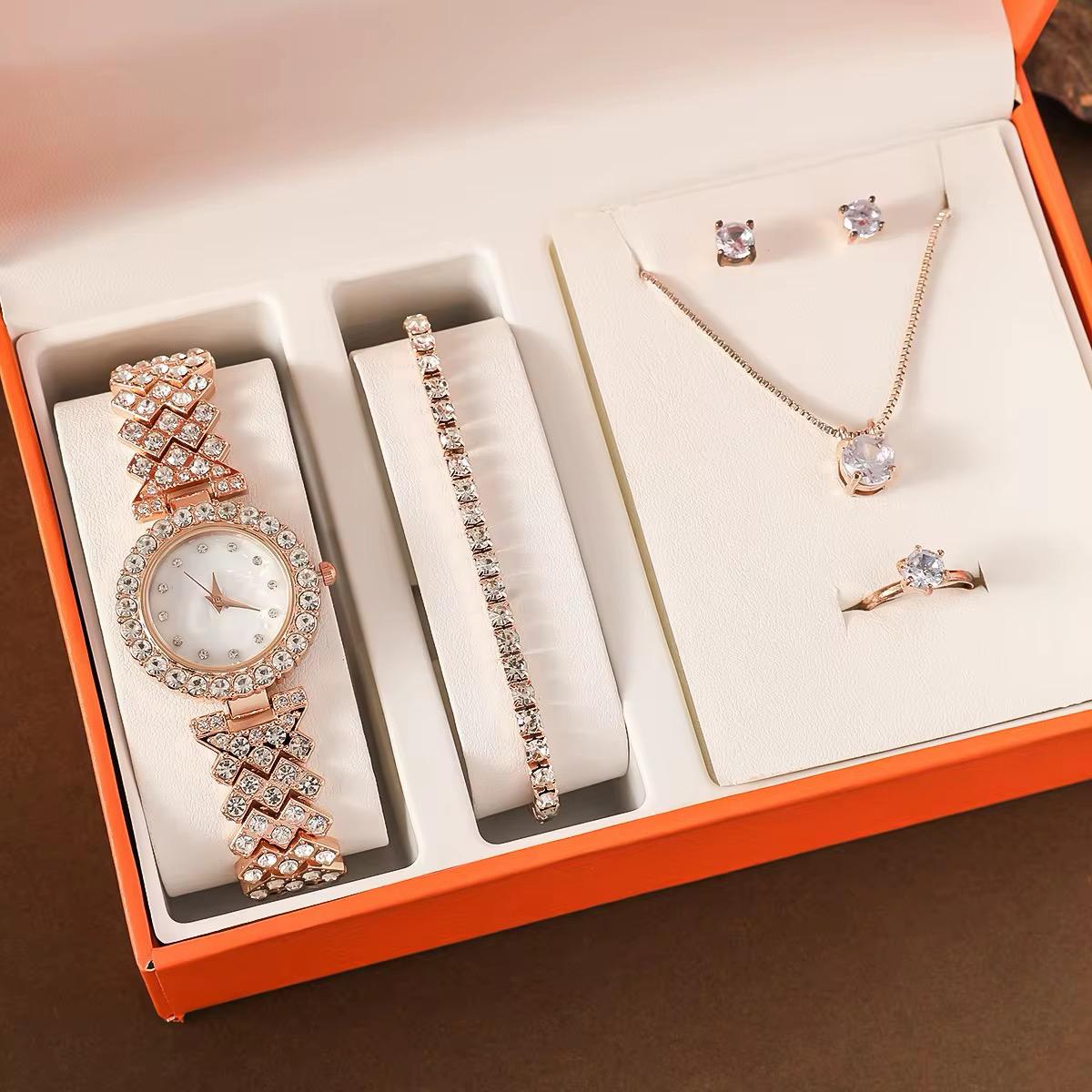 Rose gold sparkle set